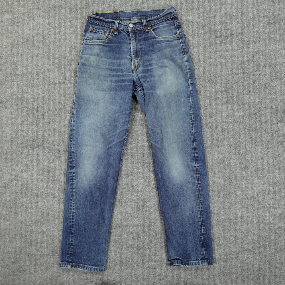 Levis 550 Jeans Mens 28x30 Blue Relaxed Straight Leg Stretch Medium Wash